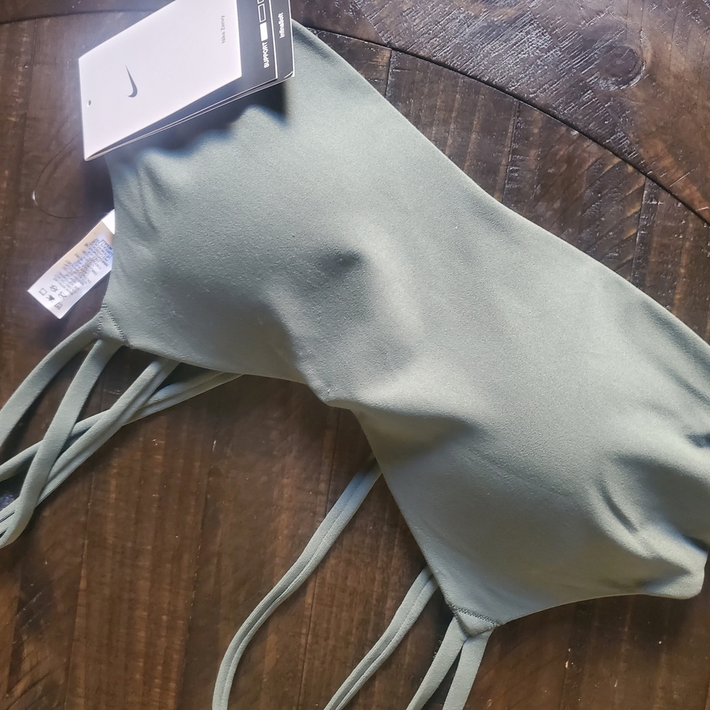 Nike Sage Green Strappy Sports Bra